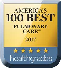 Healthgrades 2017 100 Best Pulmonary Care Award